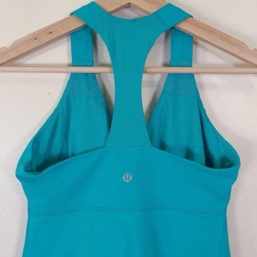 Lululemon Deep Breath Teal Racerback Tank - Picture 7 of 11